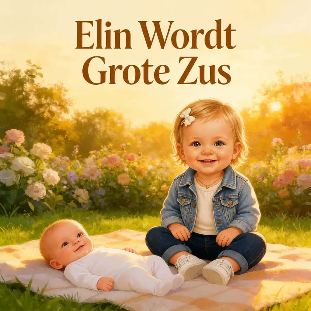 Omslag van het voorbeeldboek Elin wordt grote zus