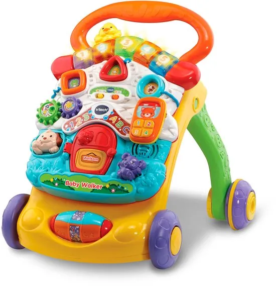 Vtech 2-in-1 Baby Walker loopwagen met felle kleuren en speelelementen