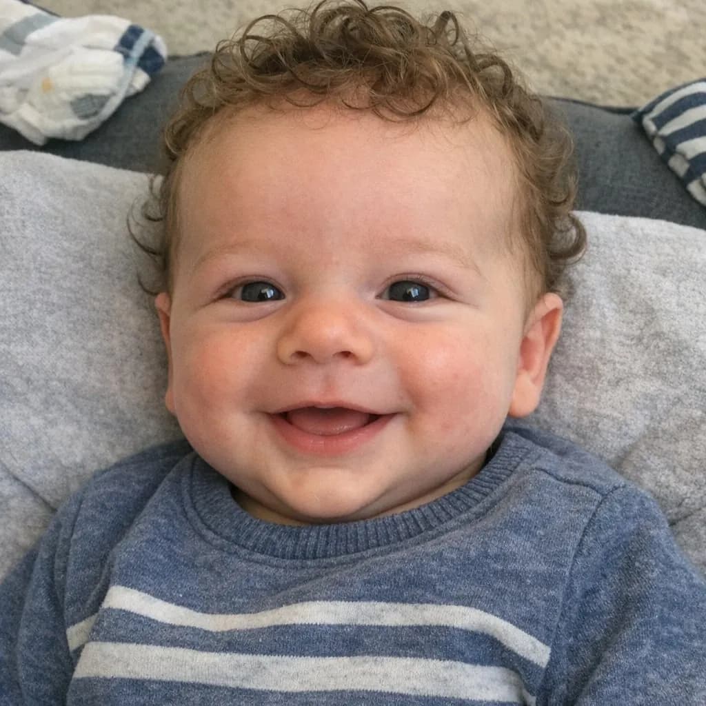 Foto van Otis als baby