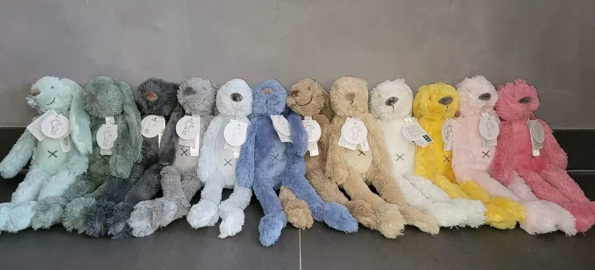 Personalized teddy bear as a newborn gift