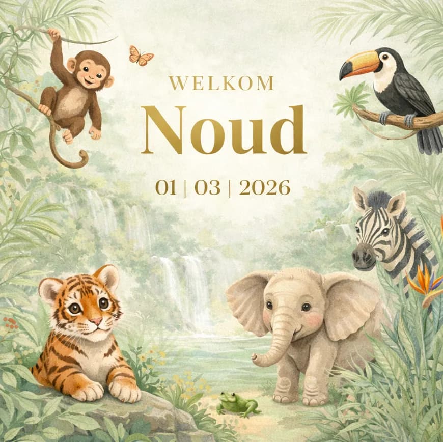 Noud geboortekaartje