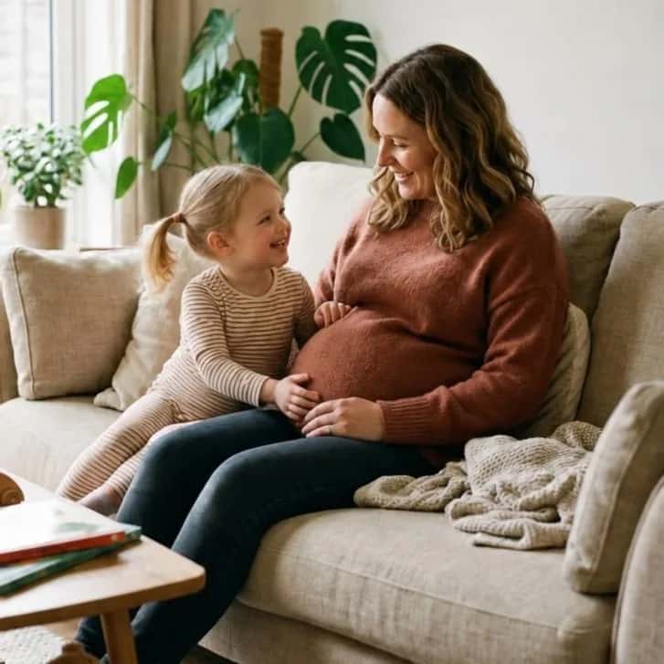 Foto van Julia, de basis voor haar grote zus boekje