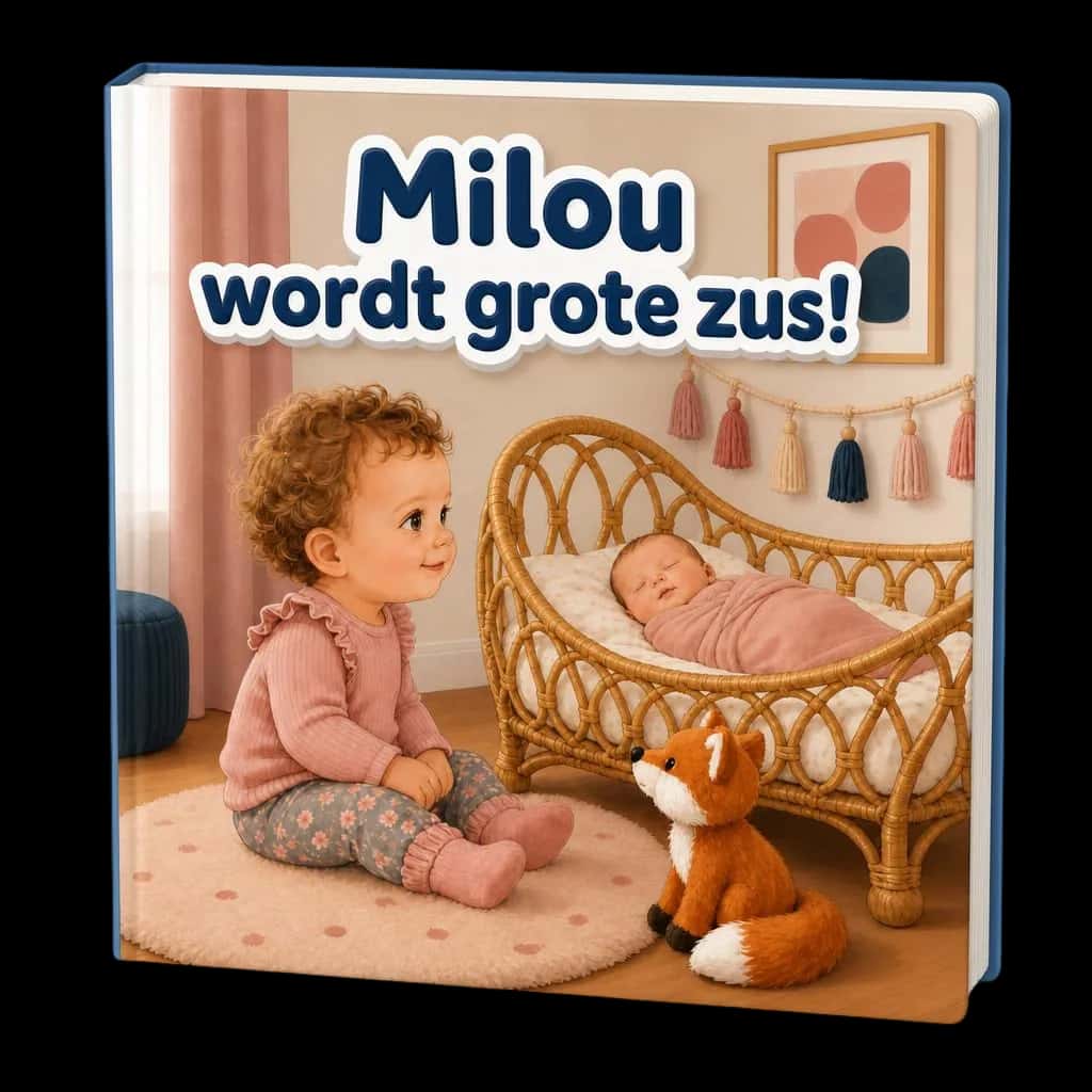Het gepersonaliseerde boekje Milou wordt grote zus
