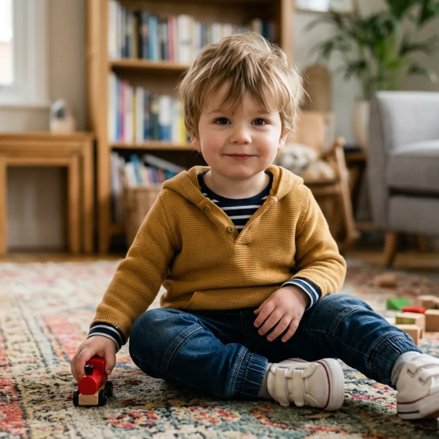 Photo of Sam, the basis for his personalized potty training book